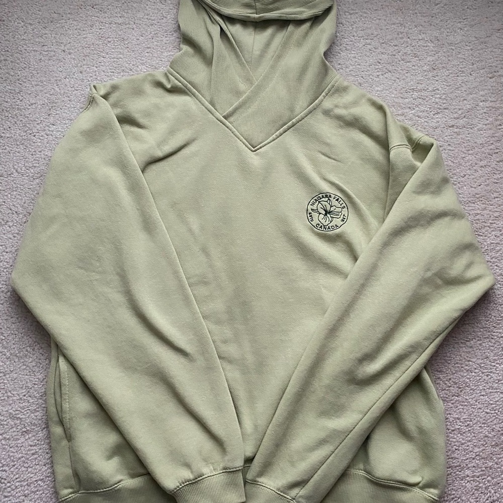Women's Olive Hoodie Sweater